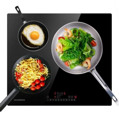 Plaque induction Ciarra CBBIH3B-OW 3 foyers booster