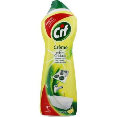 CIF Cr&egrave;me &Agrave; R&eacute;curer Nettoyant Multi Surfaces Citron 750ml (Lot de 2)