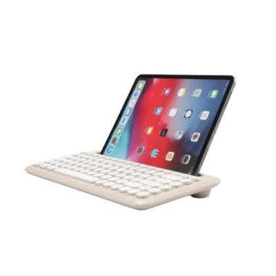 Clavier Bluetooth - WE - Universel - Support tablette/smartphone - Beige - Sans fil