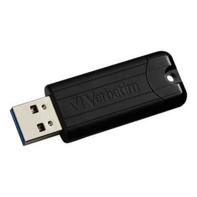 Cl&eacute; USB Verbatim Store n Go Pin Stripe - 64 Go - USB 3.0 - Noir