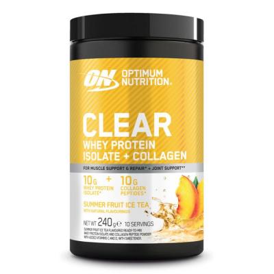 Optimum Nutrition Gold Standard Clear Whey + Collagen Summer Fruit Ice Tea (240 g)