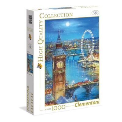 CLEMENTONI - 39319 - PUZZLE 1000 PIeCES SNOW ON THE BIG BEN 