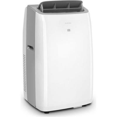 Climatiseur mobile avec &eacute;vacuation - t&eacute;l&eacute;commande - 12000 btu - 35-59 m&sup2; - Blanc