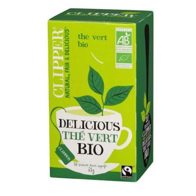 Th&eacute; Vert Delicious Bio & Equitable - 20 Sachets - Clipper