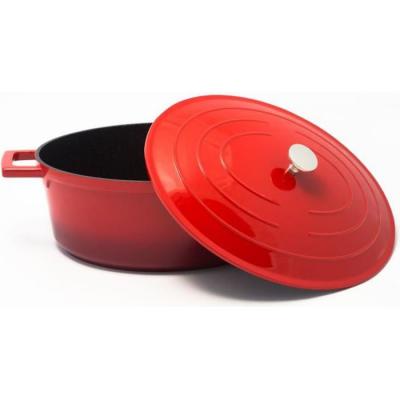 Cocotte ovale induction en fonte d'aluminium 32 x 25 cm