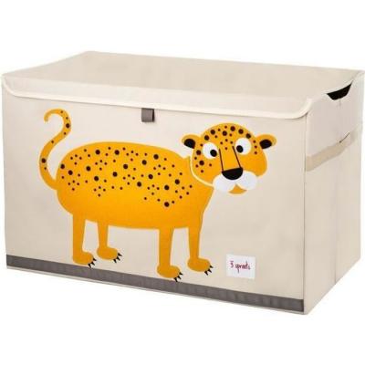 Coffre &agrave; jouets caisse de rangement L&eacute;opard