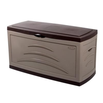 Coffre de rangement ext&eacute;rieur &eacute;tanche MAXI SERENA 500L taupe