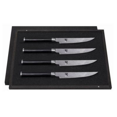 Coffret 4 Couteaux &agrave; steak Japonais Shun Classic lames 12,5cm