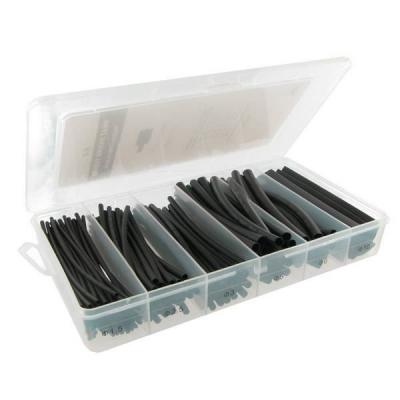 Strassenwelt Radiostore Lot de 100 Gaines thermor&eacute;tractables Noir