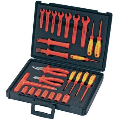 Coffret Assortiment - 26 Outils Pour &Eacute;lectricien - Isol&eacute;s 1000v