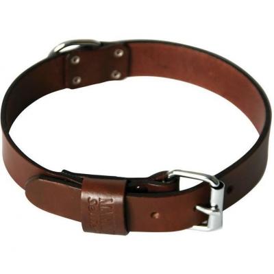 Collier pour chien cuir marron 70cm 