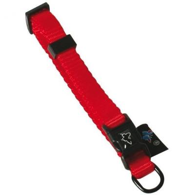 Collier Nylon R&eacute;glable 16-30/45 Rouge - Martin Sellier