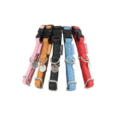 Collier reglable mc leather 10mm r0 pour chien