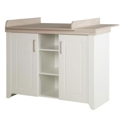 ROBA Commode &agrave; langer ""Felicia""  - 2 portes 3 niches - Blanc