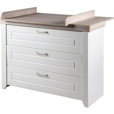 ROBA Commode &agrave; langer ""Felicia""  - 3 tiroirs - hauteur &agrave; langer 90 cm  - Blanc