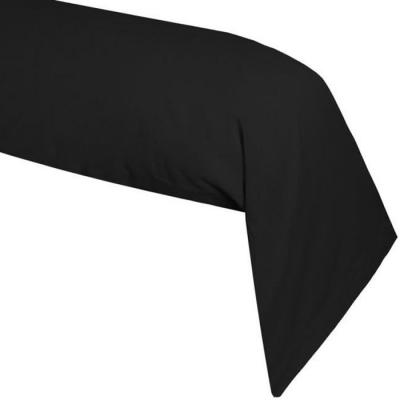 Lovely Casa T34820015 Alicia Taie de Traversin Coton Noir 185 x 45 cm