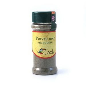Cook - Herbier de France Poivre noir moulu bio - Flacon 45g