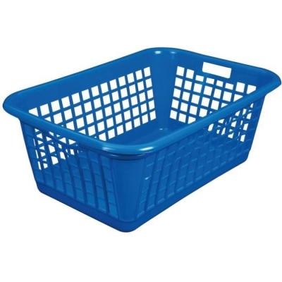Corbeille &agrave; linge - 60 l - bleu - Aluminium Et Plastique