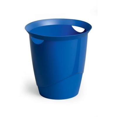 DURABLE Corbeille &agrave; papier TREND, 16 litres, rond, bleu