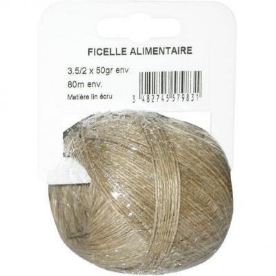 CORDERIE TOURNONAISE Ficelle en lin 3,5/2 - 45 g - &eacute;cru