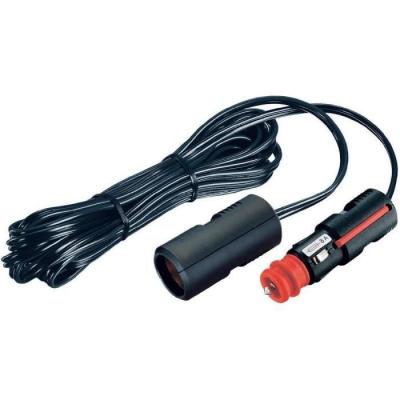 ProCar Cordon Chargeur Allume-cigare pour Smartphone/Tablette 4 m Noir