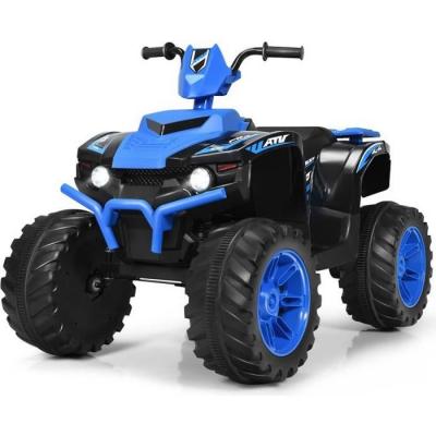 Quad &Eacute;lectrique pour Enfants 3-7 Ans - COSTWAY - Bleu - 4 roues - Batterie 12V/7Ah