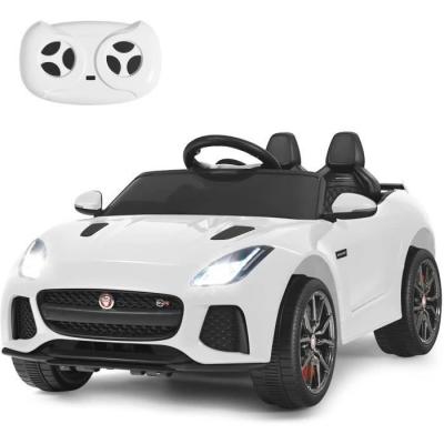 Voiture &Eacute;lectrique 12v/4,5 Pour Enfants 3-8 Ans - Costway - Blanc - T&eacute;l&eacute;commande 2.4g - Mp3, Usb, Tf