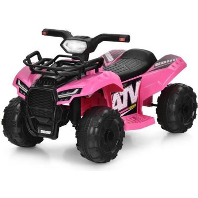 Quad &eacute;lectrique pour enfants COSTWAY - 4 roues antid&eacute;rapantes - Rose
