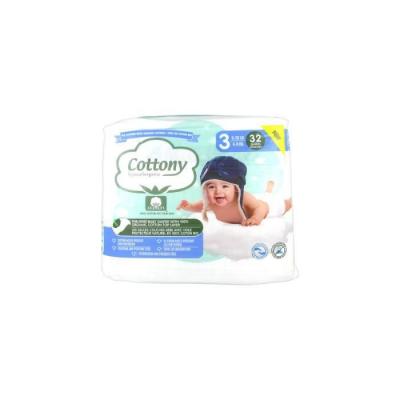 Cottony Couches B&eacute;b&eacute; 100% Coton T3 4-9kg 32 unit&eacute;s