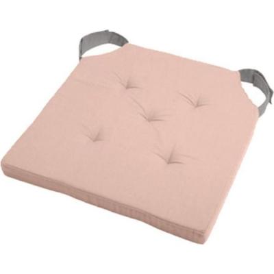 Coussin de chaise attaches scratchs Poudre et Gris 38 x 38 cm