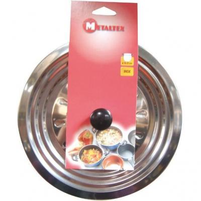 METALTEX - Couvercle anti-gras en inox - D: 28 &agrave; D: 30 cm