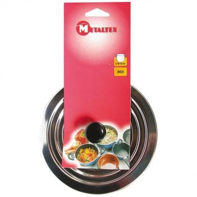 METALTEX Couvercle inox diam&egrave;tre 12 &agrave; 16 cm