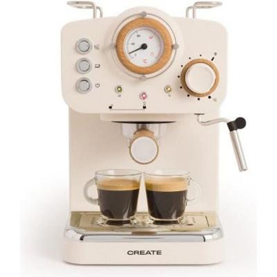 THERA RETRO - Cafeti&egrave;re expresso - Blanc cass&eacute;
