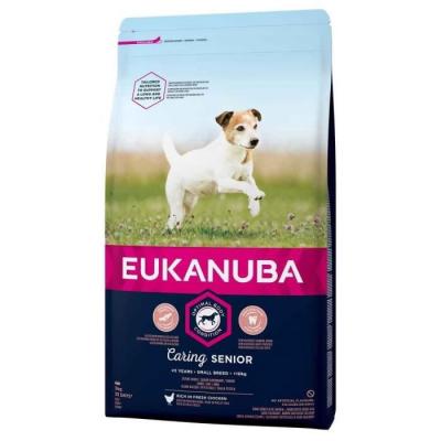Croquettes Caring SENIOR Small Poulet pour Chien - Eukanuba - 3Kg