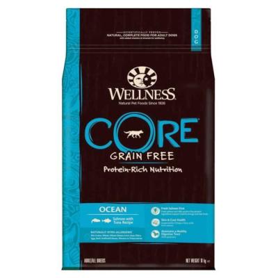 Wellness CORE croquettes pour chien adulte de race moyenne Ocean - 10Kg au saumon et au thon