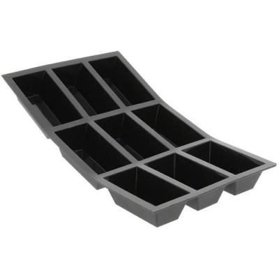 DE BUYER -1976.01 -moulflex noir -plaque 9 portions cake
