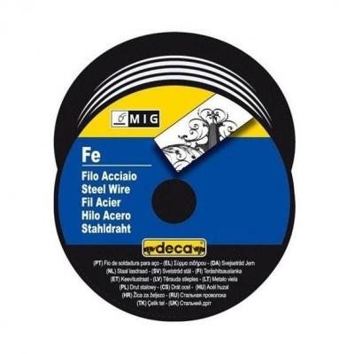 DECA Bobine fil acier pour soudure MIG/MAG O fil 0,8 mm 0,7 kg