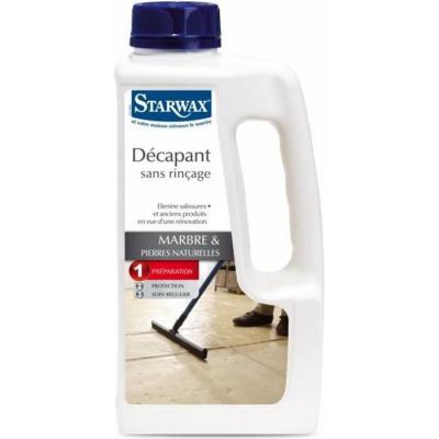 D&eacute;capant sans rin&ccedil;age marbre et pierres naturelles Starwax 1L