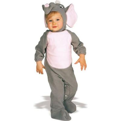 D&eacute;guisement &eacute;l&eacute;phant b&eacute;b&eacute; - RUBIES - Taille 1/6 mois - Gris et rose