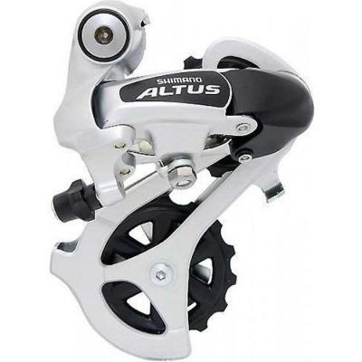 D&eacute;railleur arri&egrave;re VTT Shimano Altus 7/8V &agrave; chape courte argent