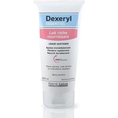 Lait Riche Nourrissant Essentiel Peaux Seches 200ml Dexeryl