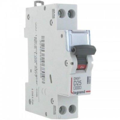 Disjoncteur 25A 4.5Ka Courbe D Phase Neutre Legrand Dnx3 Vis / Vis