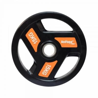 Softee Disque olympique Modern 15 kg - Halt&egrave;res et disques