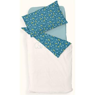 Parure housse de couette 100x140 cm + taie d'oreiller 40x60 cm Zanimo