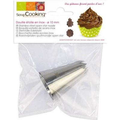 Scrapcooking 1802 Douille Etoile Inox Argent 14 x 10,8 x 3,2 cm