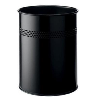 Dur able 330023 poubelle m&eacute;tal rond argent