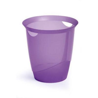 DURABLE corbeille &agrave; papier TREND,16litres, lilas translucide
