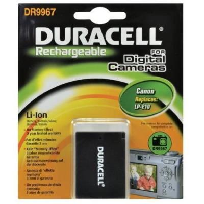 Batterie DURACELL LP-E10 pour appareil photo Canon Noir DURACELL