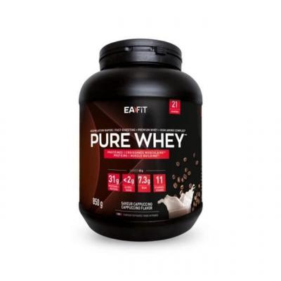 EAFIT Pure Whey - Croissance musculaire - Prot&eacute;ines de Whey - Saveur Cappucino - 850g 
