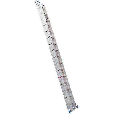 Hailo - Echelle coulissante &agrave; corde 3 plans 3x16 &eacute;chelons 150 kg